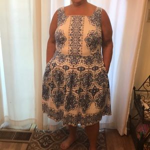 Fun blue & white summer dress